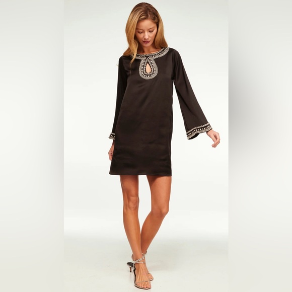 MISA Ivy Crystal mini dress size XS black - Picture 6 of 9